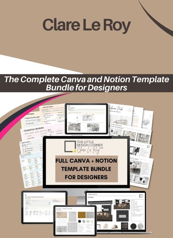 Clare Le Roy – The Complete Canva and Notion Template Bundle for Designers