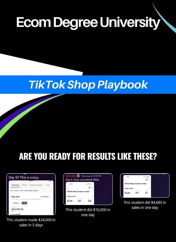 Ecom Degree University – TikTok Shop Playbook