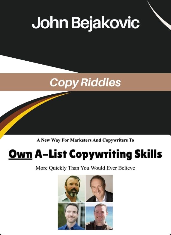 John Bejakovic – Copy Riddles