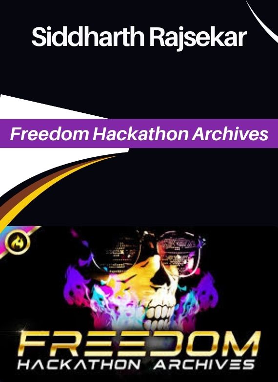 Siddharth Rajsekar – Freedom Hackathon Archives