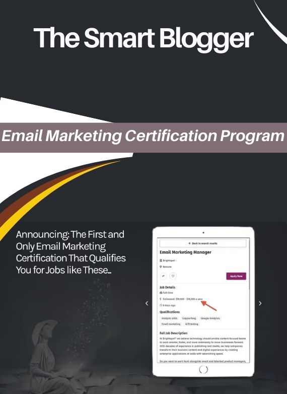 The Smart Blogger – Email Marketing Certification Program